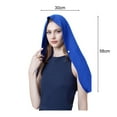 thumbnail image 7 of ZenCart Cooling Hooded Headscarf Button Closure UV Protection Towel Quick Dry Portable Design Unisex Gym Towel, 7 of 7