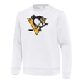 thumbnail image 2 of Men's Antigua White Pittsburgh Penguins Relevant Lightweight Pullover Sweatshirt, 2 of 3