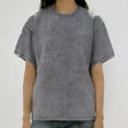 thumbnail image 2 of Tops for Women Short Sleeve Washed Graphic Casual Basic Summer Loose T Shirts Grey 4XL, 2 of 3