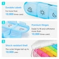 thumbnail image 4 of Oazouf Weekly Pill Organizer 4 Times a Day, Portable Travel Daily Pill Box with 28 Large Compartments for Pills Vitamin Fish Oil Supplements, 4 of 9