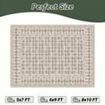 thumbnail image 2 of CHAKME 5'x7' Area Rugs Washable Non Slip Floral Living Room Large Vintage Green American Country Oriental Flower Rug Distressed Retro Farmhouse Soft Carpet,Beige, 2 of 5