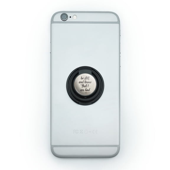 Be Still and Know that I am God Psalm Inspirational Christian Mobile Smart Phone Finger Ring Grip Holder Stand