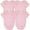 Pink, variant on B-One Kids Baby 100% Cotton Super Soft Solid Bodysuits Pack