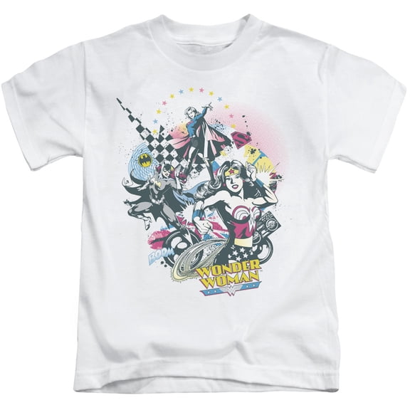 DC Comics Boys' Power Trio Childrens T-shirt White
