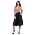 thumbnail image 2 of Womens Pleated Pocket Midi Skirt, 2 of 7