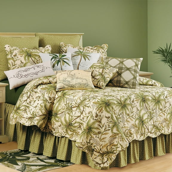 20" x 26" Colonial Williamsburg Barbados Sand Palm Trees Standard Bedding Pillow Sham