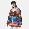 thumbnail image 3 of Kdxio Animals On Noah's Ark Print Women Men Sun Protection UPF 50+ Jackets Zip Up Long Sleeve Hoodie Hiking Lightweight with Pockets, 3 of 7