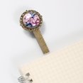thumbnail image 3 of Peony Bookmarks: Lace Bookmark in Antique Bronze - a Delightful Reading Accessory for Passionate Book Lovers, 3 of 5