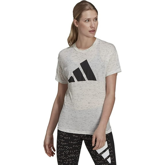 adidas womens Win 2.0 Tee White Melange 2X