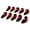 Noir + Rouge, variante sur jinwen 10 Pcs/Pack Couvre-Tête de Club de Golf à Coin en Fer Couvre-Tête Protecteur Trou Visible pour Noir+ Bleu