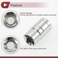 thumbnail image 5 of Unique Bargains 1/2 Inch Drive Impact Socket 15mm 6 Point Chrome Vanadium Steel 1 Pcs 38mm, 5 of 7