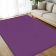 thumbnail image 4 of Dark Purple Area Rugs 5x8 for Living Room, Farmhouse Solid Purple Color Modern Art Non Slip Washable Rug Runner, Low Pile Indoor Floor Carpet Mat Bathroom Rugs for Bedroom, Kids Room, 4 of 9