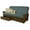 Aqua Blue, variant on Bowery Hill Queen-size Wood Storage Futon-Thunder Gray Mattress