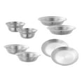 thumbnail image 5 of harayaa Stainless Steel Plates and Bowls Cutlery Outdoor Tableware for BBQ RV Picnic 8PCS, 5 of 9