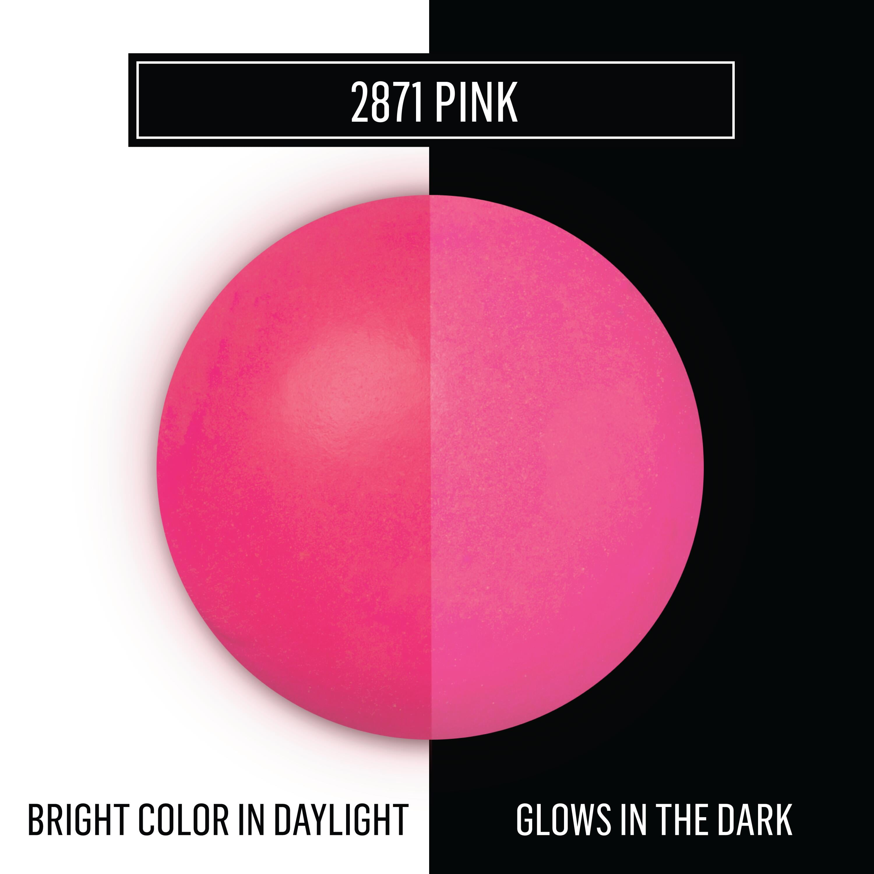 FolkArt Glow-in-the-Dark Acrylic Craft Paint, Matte Finish, Pink, 2 fl oz