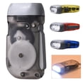 thumbnail image 2 of Trayknick Hand Press Flashlight Light Weight Environmentally Friendly Plastic Practical Camping Hiking Emergency Flashlight for Hiking Red, 2 of 13