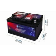 MM-H7 Start and Stop Car BCI Group Size 94R 12V 80AH, 140RC, 850 CCA Rechargeable AGM Car Battery