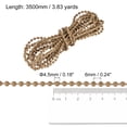 thumbnail image 2 of Unique Bargains Chaîne Perlée de 3,83 Verges pour Stores à Rouleau, Cordon pour Pièces de Réparation de Fenêtre, Marron, 2 of 5