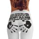 thumbnail image 1 of Gibobby Pantalones de mezclilla Color y cintura Lino Deportes Pantalones altos Casual Mujer Yoga Pantalones de algodón sólido(Blanco， L), 1 of 5