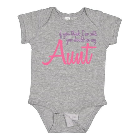 

Inktastic Cute Aunt Boys or Girls Baby Bodysuit