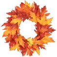 thumbnail image 1 of Guirnalda de hojas de arce para Halloween, 19,6 cm, guirnalda de puerta de otoño, guirnalda de adornos de otoño Sincero Electrónica, 1 of 4