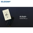 thumbnail image 6 of USB Outlets Receptacles, 3 Port USB C Wall Outlet, 30W 6.0A USB Electrical Outlet, 15 Amp Tamper Resistant Outlet with USB C Ports, UL Listed, Wall Plate Included, 6 of 9