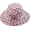 Pink, variant on Womens Polka Dot Organza Church Hats Wide Brim Sun Caps with Flower Wedding Tea Party Kentucky Fascinator Derby Hats