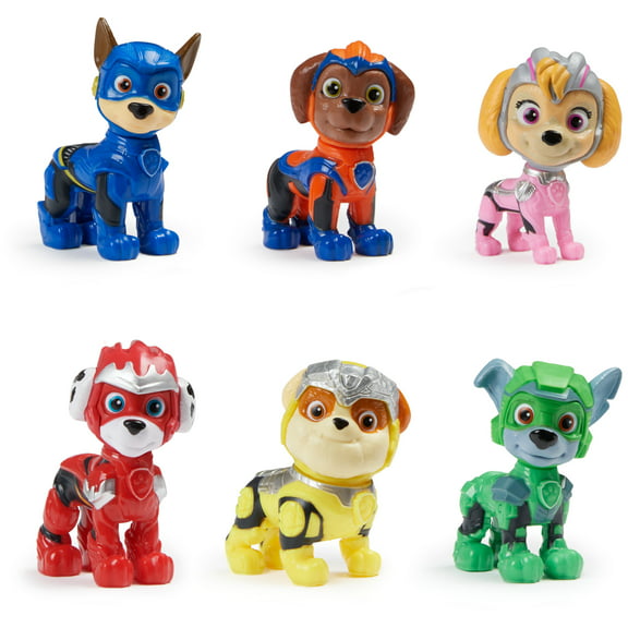 PAW Patrol: The Mighty Movie, 6 -Piece Toy Figure Pack, for Kids Ages 3 