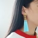 thumbnail image 3 of Pendientes bohemios jinwen para mujer con flecos vintage, 3 of 3