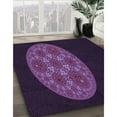 thumbnail image 2 of Ahgly Company Indoor Rectangle Patterned Deep Purple Area Rugs, 4' x 6', 2 of 6
