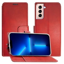 Funda Cartera Molan Cano Issue Diary Para Samsung Galaxy S21 Roja Molan Cano Funda tipo de Cartera