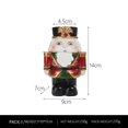 thumbnail image 5 of jifeng Nutcracker Figures Candlestick Holder Nutcracker Ornament for Shelf Office Decor Red, 5 of 5
