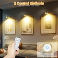 thumbnail image 5 of PANGTON VILLA Wireless LED Picture Light with Remote, Dimmable Timer, 3 Modes, Battery Operated Art Display Light, 5 of 10