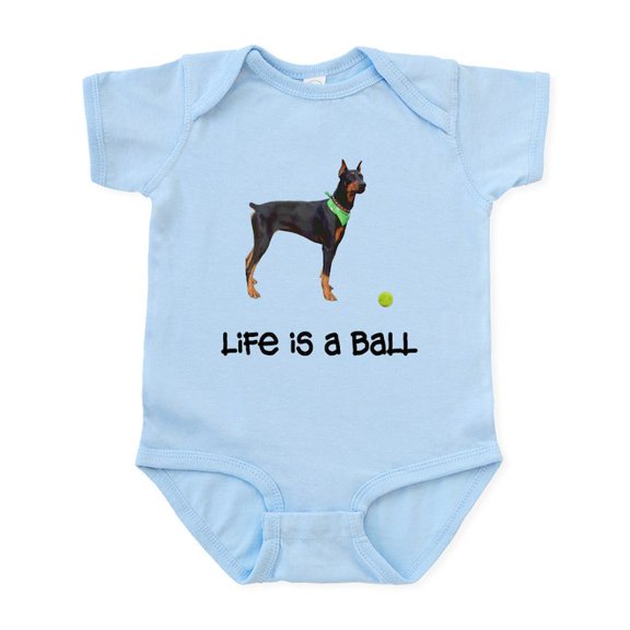 CafePress - Doberman Pinscher Life Infant Bodysuit - Baby Light Bodysuit, Size Newborn - 24 Months