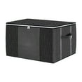 thumbnail image 3 of TopLLC 3 Pack Clothes Storage, Foldable Blanket Storage Bags, Storage Containers For Organizing Bedroom, Clothing, Organization And Storage With Lids And Handle, 3 of 9