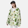 thumbnail image 3 of Lsque Green Avocado UPF 50+ Lightweight Sun Protection Men's Women's Long Sleeve Shirt, Hoodie Performance -Small, 3 of 9