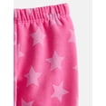 thumbnail image 2 of Wonder Nation Baby Girls' Fleece Jogger Pants, Sizes 6M-24M, 2 of 3