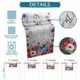 thumbnail image 6 of 4th of July Table Runner 70 Inches, Red Blue Independence Day Floral Star Vintage Bed Runner Dresser Scarves Tabletop for Indoor Outdoor Parties/Ceremony/Banquet, 13" x 70", 6 of 9