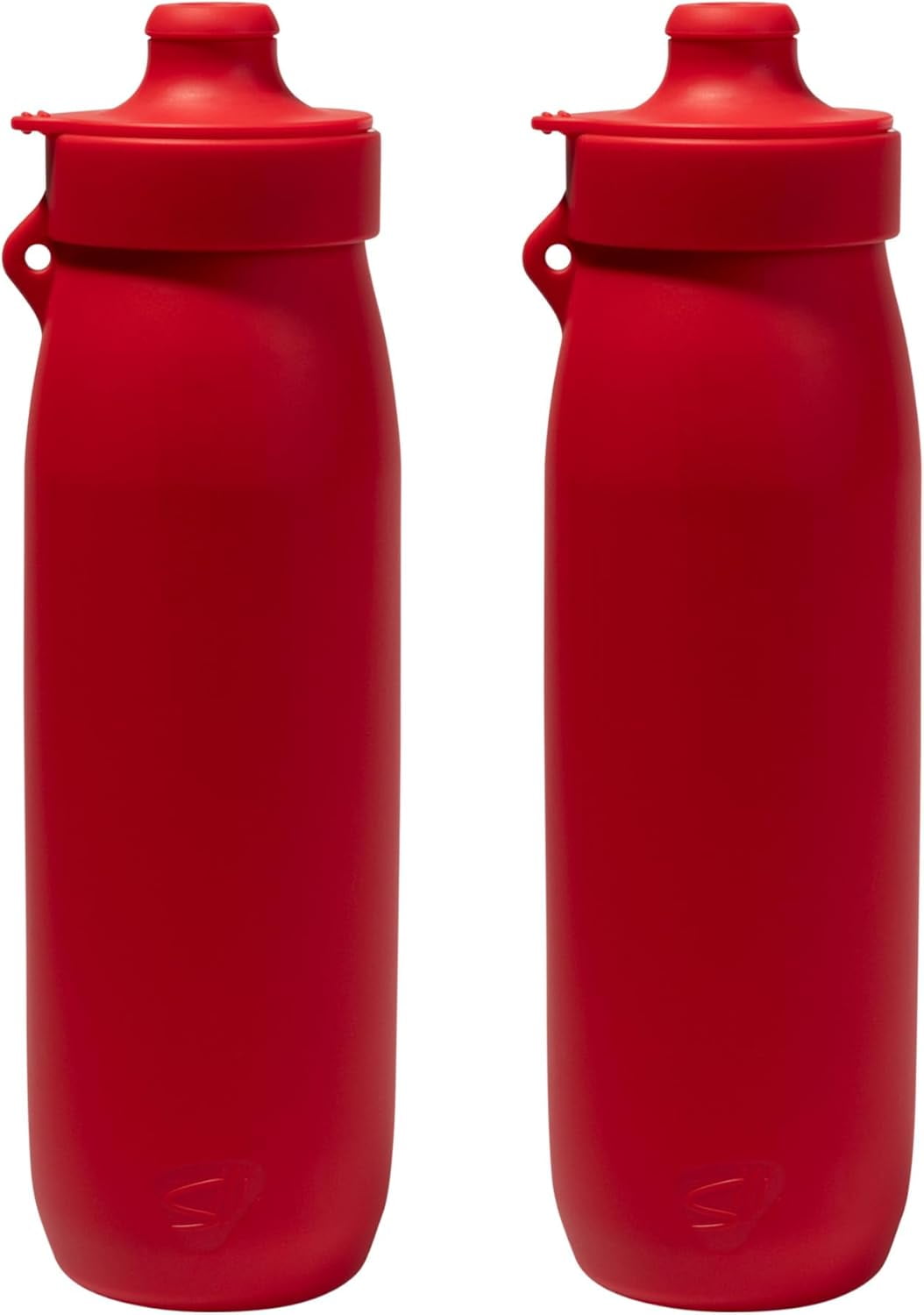 Silipint 30oz Silicone Water Bottle – Unbreakable, Non-Toxic, Dishwasher, Microwave, Oven & Freezer Safe – Leakproof Travel Water Bottle Hiking, Sports, Camping, Pack of 2, Americana