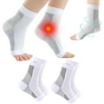 thumbnail image 1 of pares de calcetines de compresión ortopédicos, calcetines de compresión para espolones calcáneos y fascitis plantar, tobillera para neuropatía, para hinchazón, fascitis plantar, dolor de, 1 of 4