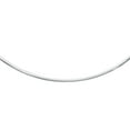 thumbnail image 2 of JewelStop Sterling Silver Classic Round Rhodium Omega 4 mm Necklace 20" w/Lobster Claw Clasp, 2 of 6