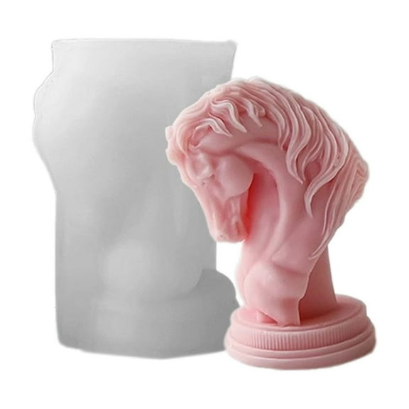 Easy to Use Horse Head Silicone Mold for Creating Realistic Animal Decoration