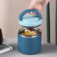 thumbnail image 3 of 35oz Stainless Steel Insulated Food Container,Thermoses for Hot Food and Cold Food,Wide Mouth Leak-Proof Soup Container for Adults(Green), 3 of 5