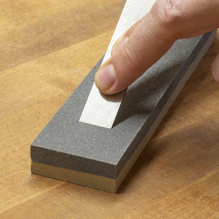 Smith's 50821 8 Inch Dual Grit Sharpening Stone with 100 and 240