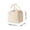 #2747-Beige, variant on Cevemin Solid Color Corduroy Insulated Lunch Bag - Waterproof Oilproof Thick Aluminum Foil Lunch Tote Bag with Front Pocket for Outdoor Picnic Office Work Travel