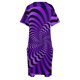 thumbnail image 4 of Vestido abstracto morado psicodélico con ilusión óptica para mujer, ropa hueca con bolsillo de ilusión óptica, 4 of 6