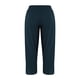 thumbnail image 2 of Pantalones de lino para mujer, Noveno pantalón Color sólido Cintura media Suelto Casual con bolsillos XBTCLXEBCO XXXXXL;Azul marino, 2 of 6