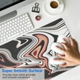 thumbnail image 3 of Enhance Your Workspace and Gaming Setup - 31.5x11.8in Extended XL Mousepad with Non-Slip Rubber Base in Unique Black Marble Fluid Design., 3 of 7