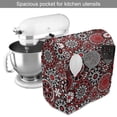 thumbnail image 2 of Mandala Stand Mixer Cover, Geometric Shapes Forming Flower Mosaic Style Design Illustration, Kitchen Appliance Organizer Bag Cover with Pockets, 5 Quarts, Orange White Black, by Ambesonne, 2 of 4