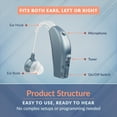 thumbnail image 6 of MEDca Rechargeable Hearing Aid for Seniors, Personal Sound Amplifier, Blue - Single Ear, 6 of 10